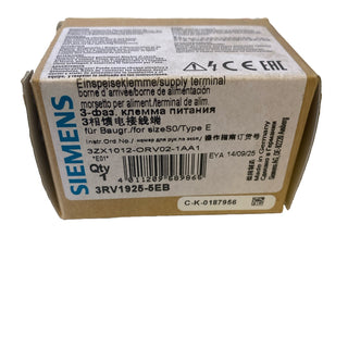 Siemens 3RV1925-5EB 3-Ph.-Einspeiseklemme, für 3Ph.-Sammelschienen für combinat1