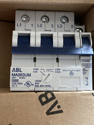 ABL Sursum MA063T1 Motorschutzschalter 0,40–0,63A 500V neu0