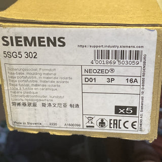 Siemens Sicherungssockel 5SG5302 D01 16A /3