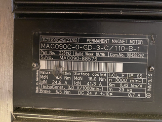 INDRAMAT Indramat Servomotoren MAC090C-0-GD-3-C/110-B-10
