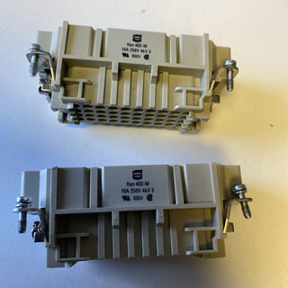 2X Harting Han 40D HMC M-C Stifteinsatz (M) Crimpanschluss, 40-polig+PE2