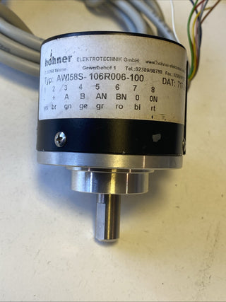 HOHNER Drehgeber AW158S-106R006-100 Encoder Drehimpulsgeber Impulsgeber1
