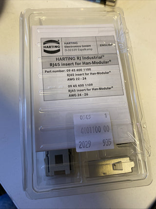 Han 3A hybrid cable side set AC RJ45 Hybrid Neu in versiegelter Verpackung3