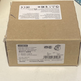 SIEMENS 3RV2011-0JA15 SIRIUS Motorschutzschalter Baugröße S00 0,7-1A 0,25kW NEU0
