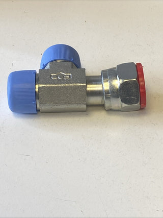 Hydraulik T-Stück / Swivel Nut Run Tee – Typ 16 (1-14) 10R6 – NEU (Made in Ital0