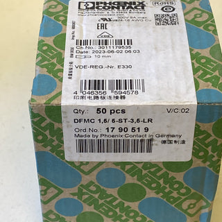 50x Phoenix Contact 1790519 DFMC 1,5/ 5-ST-3,5-LR Leiterplattenstecker – NEU1