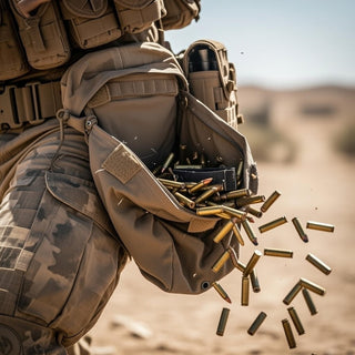 USMC COYOTE MAGAZINE DUMP POUCH, AUFROLLBAR - 8465-01-558-5130 - MOLLE - CIF0