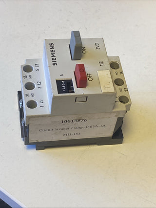 Siemens 3VE1010-2F Manueller Motorschutzschalter für industriellen Einsatz5
