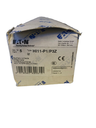 5x Eaton HI11-P1/P3Z Hilfsschalterblock (062031) – Neu (Sonstige)0