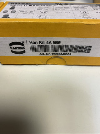 HARTING HAN 4A Schwere Steckverbinder Steckverbindersatz 4-polig, 230/400 V / 101