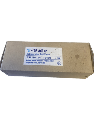  T-VALV TV18C Kugelabsperrventil 3/4" mit Schrader-Ventil (Art. 758289) – NEU & 0