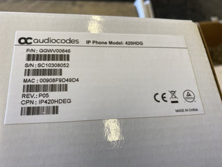 Audiocodes IP-Telefonmodell: 420HDG UC420HDEG1