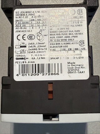 Siemens 3RT1017-1BB411