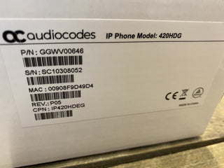 Audiocodes IP-Telefonmodell: 420HDG UC420HDEG3