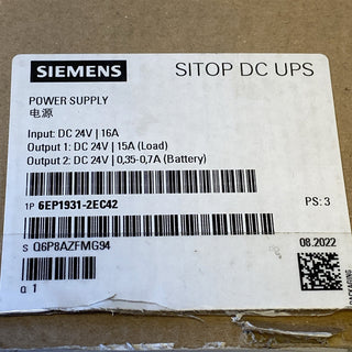 Siemens SITOP DC-USV-Modul 15A mit USB – 6EP1931-2EC42 | NEU2