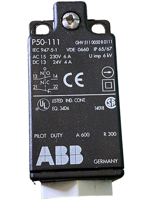 ABB Endschalter P50-111 | IP65/IP67 | Robustes Metallgehäuse | Positionsschalter3