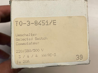Eaton T0-3-8451/E Polumschalter Lastumschalter neu0