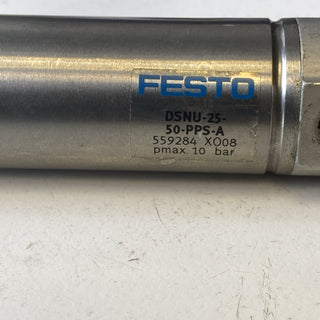 Festo DSNU-25-50-PPS-A 559284 C808 p max: 10bar Normzylinder -used-1