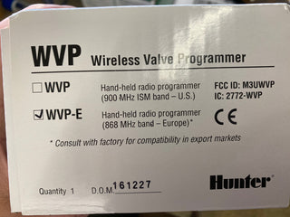 Hunter WVP Funk-Programmiergerät – NEU & OVP1