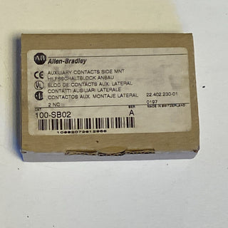Allen Bradley 100-SB02 Hilfsschalter Block 2Ö / 2 NC Schütz Serie 100-C NEU2