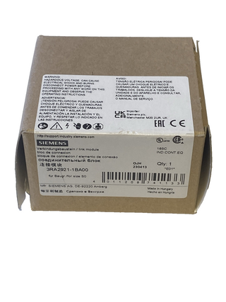 Siemens SIRIUS Verbindungsbaustein 3RA2921-1BA00 | Neu & OVP1