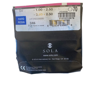 53x Sola Einstärkengläser Hard Resin Rohgläser Brillengläser -1.00 bis -3.50 Neu3