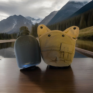 Mil-Tec - US Plastic Canteen - Feldflasche mit Hülle  - Coyote0
