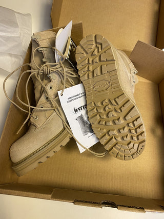 Bates 03-D-0321 US Army Desert Tan Wildleder Segeltuch Schnürung Kampfstiefel 410