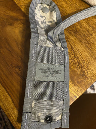 US Army MOLLE Einmagazin-Munitionsbeutel, 9mm, NSN 8465-01-524-73616