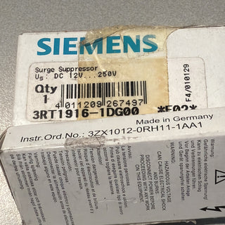 3x Siemens SIRIUS 3RT1916-1DG00 E02 Überspannungsbegrenzer S00 Diode – OVP /1