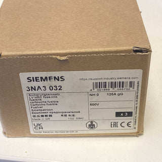 SIEMENS 3NA3032 SITOR/SIRIUS NH-Sicherungseinsatz Baugröße NH000 32A gG 500V 3er1