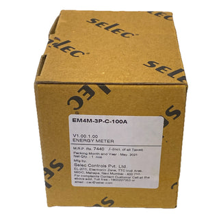 NEU / OVP Selec EM4M-3P-C-100A | Digitaler 3-Phasen Energiezähler | 100A | DIN-S1