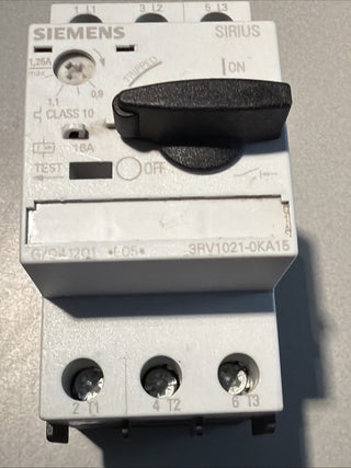 Siemens 3RV1021-0KA15 (oft auch als Teil der 3RV1-Serie geführt)0