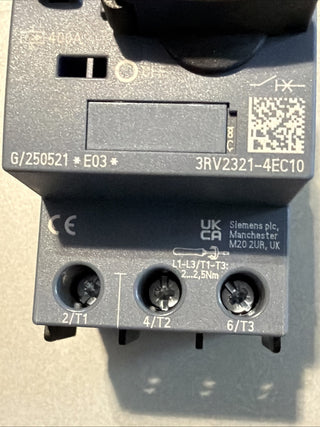 Siemens SIRIUS Leistungsschalter 3RV2321-4EC10.6