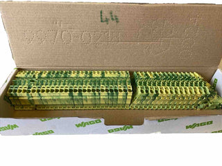 44x WAGO 2004-1207 2-Leiter Schutzleiterklemme 0,5-4(6)qmm Grün/Gelb2
