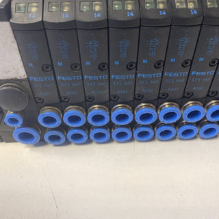 Festo CPX Ventilinsel-Baugruppe: CPX-GE-EV-S + CPX-GP-CPA-14 + 13x CPA14-EV14