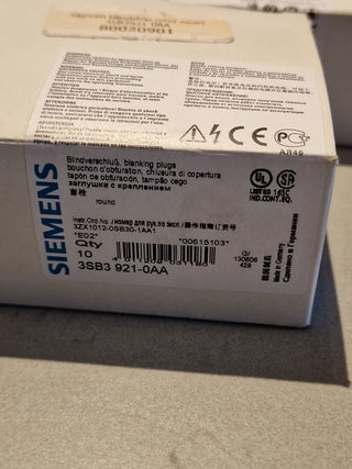 3xSiemens 3SB3 921-0AA Blindverschluss2