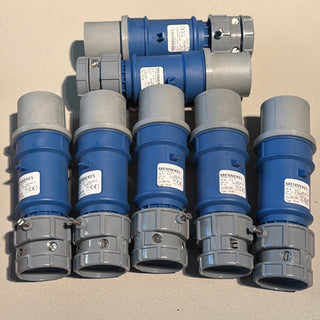 7X MENNEKES TYP 148A 16A 6h 200 250V 2P+GJK 15 (NEW OLD STOCK)0