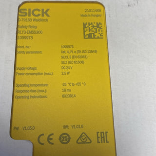SICK RLY3-EMSS300 (1099973) Sicherheitsrelais Safety Relay OVP1