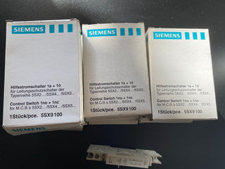 Siemens 5SX9100 Hilfsstromschalter / Hilfsschalter 1S+1Ö – NEU & OVP1