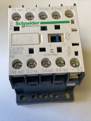 Schneider Electric CA3KN31BD3 3S 1Ö 24V DC Mit Diode Hilfsschütz3