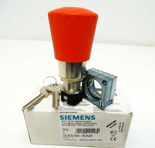 Siemens 3SB3 500-1KA20 3SB3500-1KA20 E: 01 NOT-AUS Drehentriegelt0