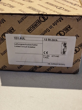 ABL 1D1,6UL Leitungsschutzschalter 1,6A 277VAC neu6