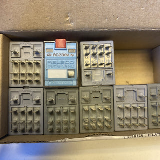 8x Comat Releco C9-A41X / AC 230V Miniatur Industrierelais 4 Wechsler NEU4