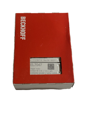 Beckhoff EL7047 | 1-Kanal-Schrittmotor-EtherCAT-Klemme 5A, 48V DC, Vector Contro