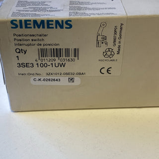 Siemens 3SE3100-1UW Positionsschalter Endschalter Rollenhebel neu1