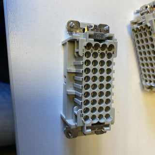 2X Harting Han 40D HMC M-C Stifteinsatz (M) Crimpanschluss, 40-polig+PE4