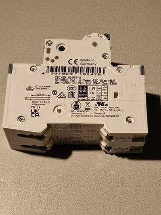 Siemens 5SY6506-7 Leitungsschutzschalter C6A 1P+N 230V Automaten – Neu ohne OVP1