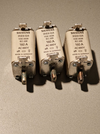 3 x Siemens SITOR 3NE8024 Sicherungssatz 160A #113
