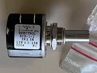 Spectrol 535-1-1 5k Ohm Präzisions-Potentiometer, 5 Gänge, Drahtpotentiometer –0
